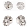 Sure-Loc Hardware Sure-Loc Hardware Tahoe Entry Knobset with KA Deadbolt, Satin Stainless TA107/DB201 32D